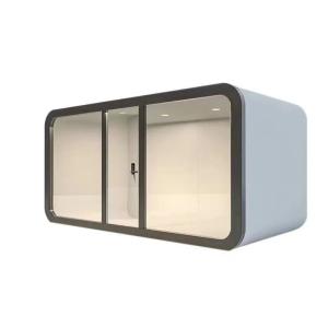 China Hotel Prefabricated Tiny Smart Space Capsule House with Rock Wool Sandwich Panel Wall factory