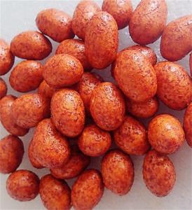 China Chilli Flavored Coated Peanut Snack Spicy Crunchy Cracker Coated Peanuts factory