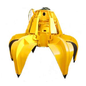 China 5CBM Remote Control Electric Hydraulic Orange Peel Grab Q235 factory