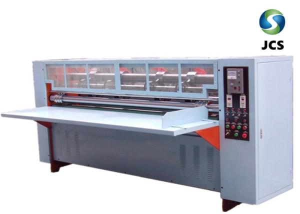 Thin Blade Knife Cardboard Slitting Machine , High Efficiency Paper Creasing
