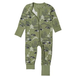 China Wholesale Long Sleeves Baby Romper Custom Bamboo Cotton Baby Pajamas factory