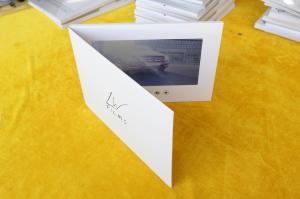 China Customizable White Digital Video Greeting Card 10 Inch For Wedding factory