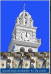 clocks tower and movement mechanism motor with GPS standard time signor antenna
