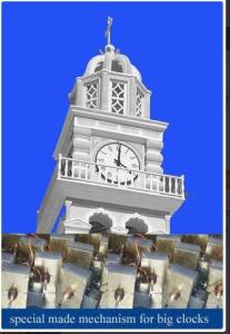 China clocks tower and movement mechanism motor with GPS standard time signor antenna factory
