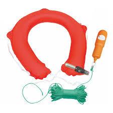 China Line Throwing Inflatable Life Buoy Ring Water Safety Inflatable Lifebuoy factory
