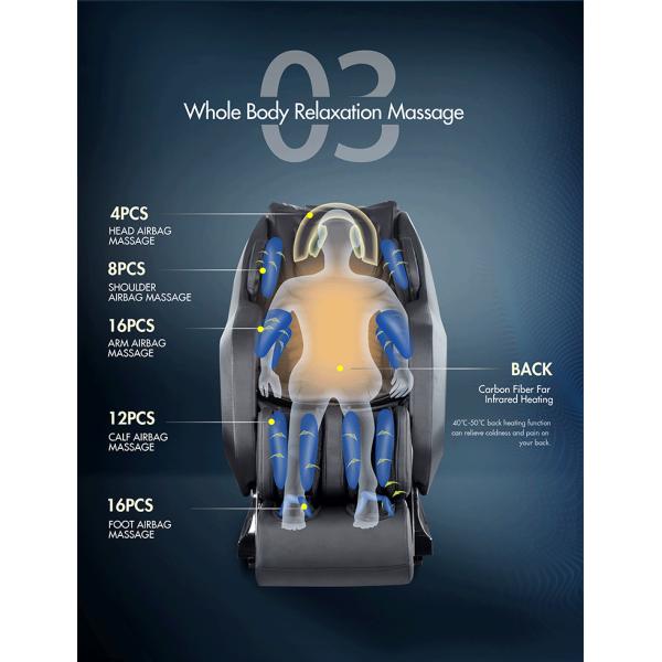 Zero G Pre Programmed Shiatsu Massage Chair Recliner PU ABS ODM