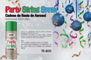 China 200ml Silly String Spray Party Streamer Foam Spray For Christmas Tree factory