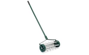 China Professional Manual Rolling Spike Lawn Aerator Stable 6&quot; Roller Diameter factory