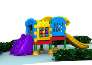 China Little Volume Outdoor Kids Plastic Playground Equipment For Doll With Single Layer factory