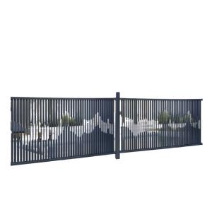 China 316ss Porch Aluminum Deck Railing Fence Post Fence 1.2m Height factory
