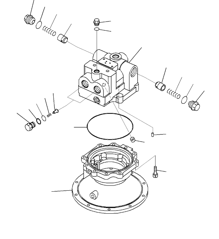 706-7K-01081 706-7K-01080 For Komatsu PC400-7 PC300-7 Hydraulic Swing Motor/Swing Reduction/Swing Reducer/Swing Gearbox/Swing Device Aftermarket