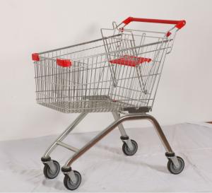 China Competitive Price foldable metal European shopping trolley for supermarket factory