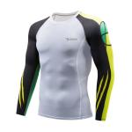 Multiple Color Mens Rash Guard Shirts Bulk Stain Repel Vented Airflow Unique
