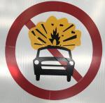 Custom Road Safety Hazard Traffic Warning Signs with Steel Material