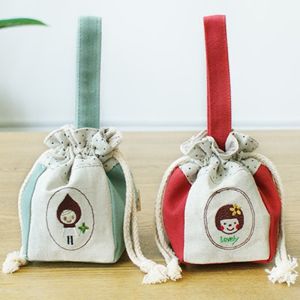 China Washable Tiny Drawstring Bags , Embossed Logo Cloth Drawstring Gift Bags on sale