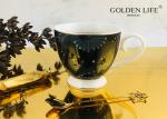 Flower Pattern 15OZ AB Grade Handle Coffee Mugs 11x7x10cm