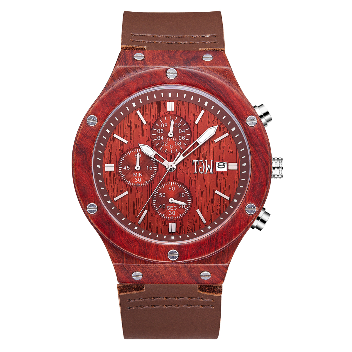 Simple design dial wooden watch case wooden watches for men