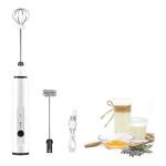 USB Rechargeable Immersion Blender Mini Frother For Cappuccino Latte Coffee Egg