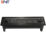 Custom Conference Table Outlet , Motorized Flip Up Multimedia Desktop Socket