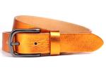 Casual print logo Pin Buckle Lady Cowhide Leather Belt