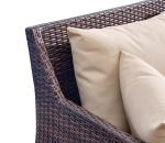 Single Rattan Garden Sofa Chair Waterproof Nordic Modern Terrace Combination