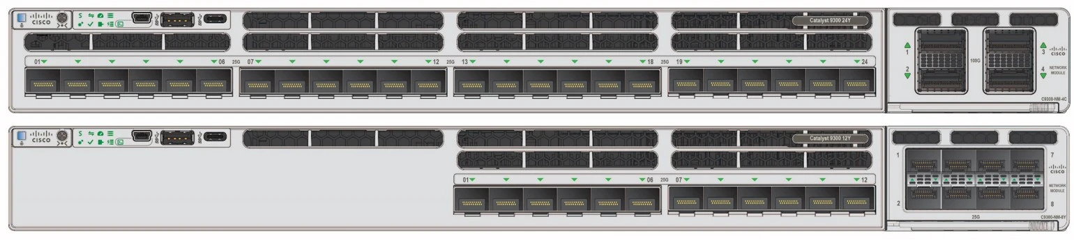 Original C 9 30 0X-24Y-A Catalyst 93 00 24-port 25G/10G/1G SF P 28 Modular Uplinks Gigabit Network Switch For Desktop