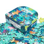 Stylish Elegant Design Cardboard Suitcase Gift Box For Jigsaw Puzzle Game