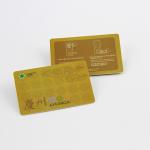 Preprinted Golden Plastic PVC Card Hot Stamp Foil Metallic Silver Printing OEM