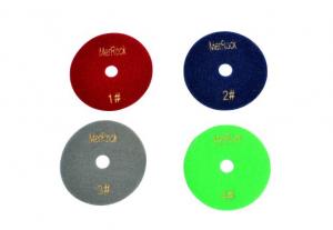 China 3 mm Thickness 4 Steps Dry Diamond Polishing Pad For Polisher / Grinder factory