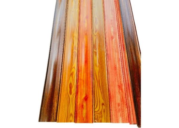 Fire Retardance Fiberglass FRP Shaped Profiles With Wood Grain For Decoration