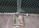 6'x12' temporary chain link fence steel tubing 1½"(38mm) 1⅗"(40mm) mesh 2"x2"/