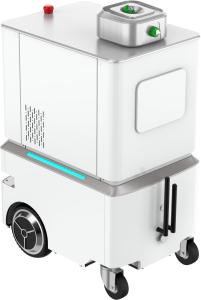 China Mobile Robotic Disinfectant Spray Sanitation H2o2 AGV factory
