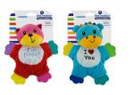 10 " BPA Free Plush Animal Teether Infant Baby Toys with 4 Textured Paws Lion