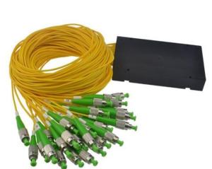 China 1m 1X64 ABS Fiber Optic PLC Splitter FC APC FC UPC Connector GPON EPON factory