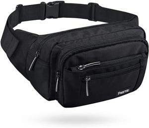 China Bum Fashion Fanny Pack Men Women Water Resistant Waist Bag With 6 Zipped Pockets factory