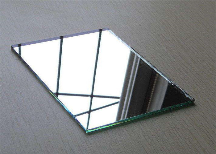 Tempered Silver Mirror Sheet , Flat Shape Decorative Mirror Glass For Furniture