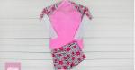 2019 UV Protection Swimming suit for women long sleeve and legs swimwear shorts
