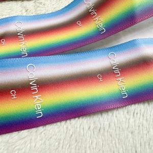 China Iridescent Strap Printed Silicone Logo Skirt Ribbon Accessories on sale