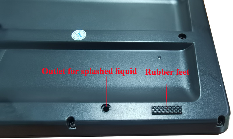 Waterproof Panelmount Industrial Plastic USB PS/2 Keyboard with Touchpad Mouse