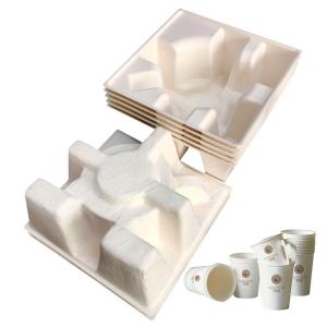 China Compostable Paper Packaging , Sugarcane Moulded Cardboard Packaging factory
