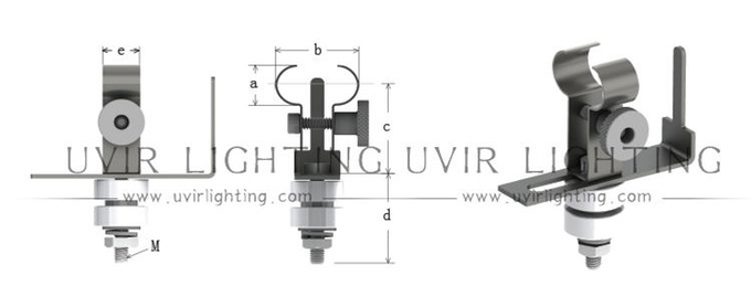 14mm IR Lamp Holder , CE twin tube Infrared Heat Lamp Holder 4