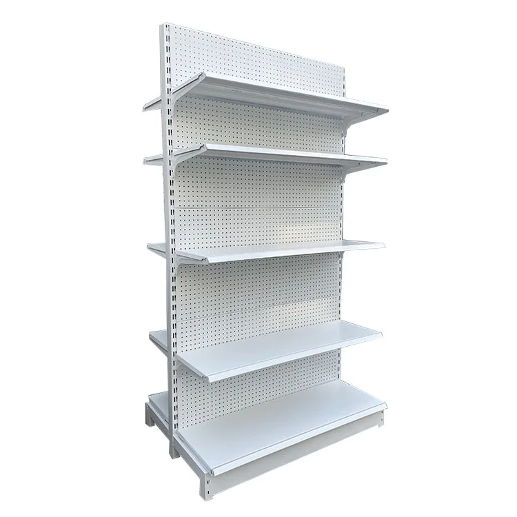 Xingye Factory Custom Size Color Double Sided Metal Supermarket Shelf/Factory Price Grocery Store Rack /Toy Display Rack