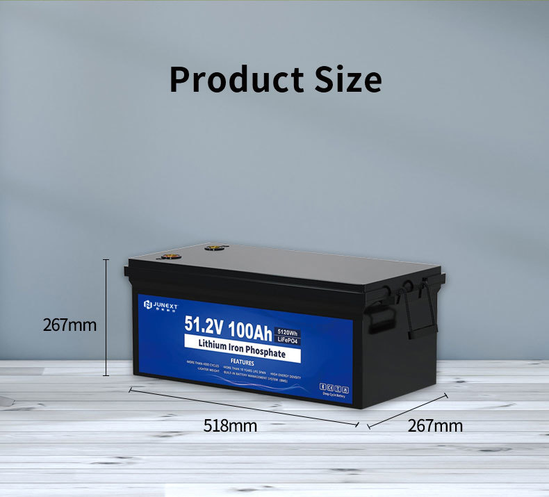 Low Speed EV Lead Acid Replacement 51.2V 100ah Lithium Iron Phosphate Battery