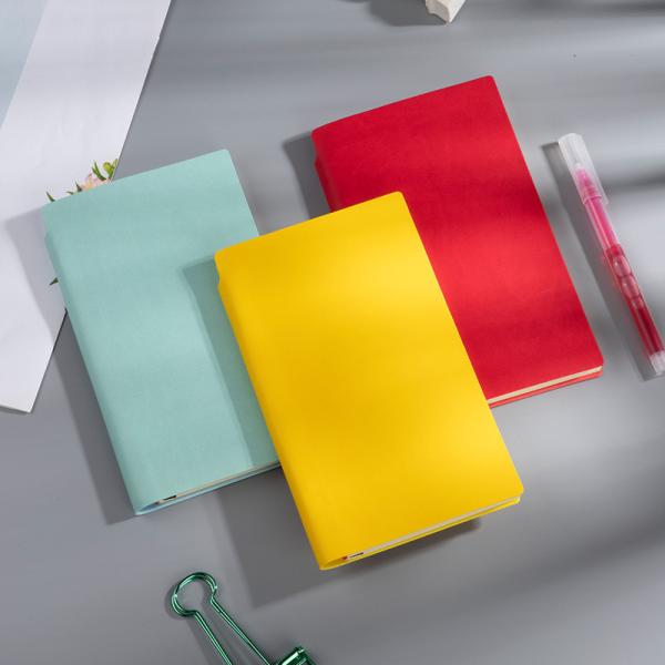 Customized Paper Business Logo Printed Debossed Soft Black PU Planner A5 Leather Notebooks