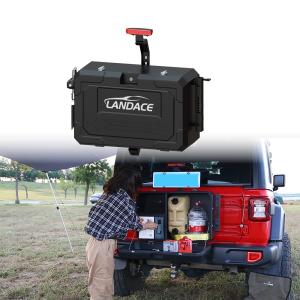 China Black 4*4 Off Road Aluminum Alloy Case Camping Kitchen Box Storage Box for Jeep Wrangler factory