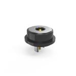 High Contact Force DC Pin Connector 3A Female Male Connectors Black For