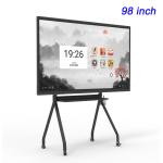 Education Smart Interactive Flat Panel 3840×2160 98 Inch Interactive Panel