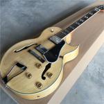 Hollow body jazz guitar with maple body neck