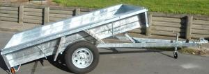 China Fully Hot Dipped Galvanised Single Axle Trailer With Brake or Without Brake factory
