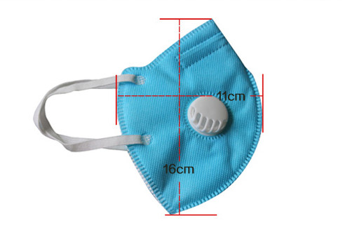 Non-woven Disposable Folded N95 Surgical Dust Proof Face Mask Respirator with Valve